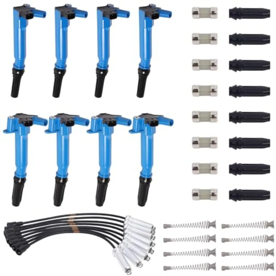 Set Of 8 Blue Ignit… - image