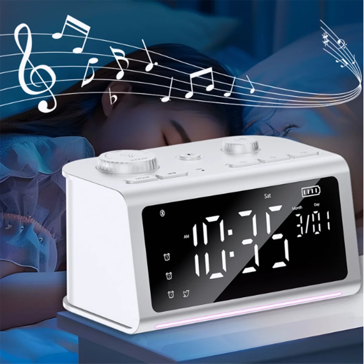 instrument-de-sommeil-multifonctionnel-a-bruit-blanc-reveil-bluetooth-haut-parleur-fm-reveil-colore-veilleuse-noire