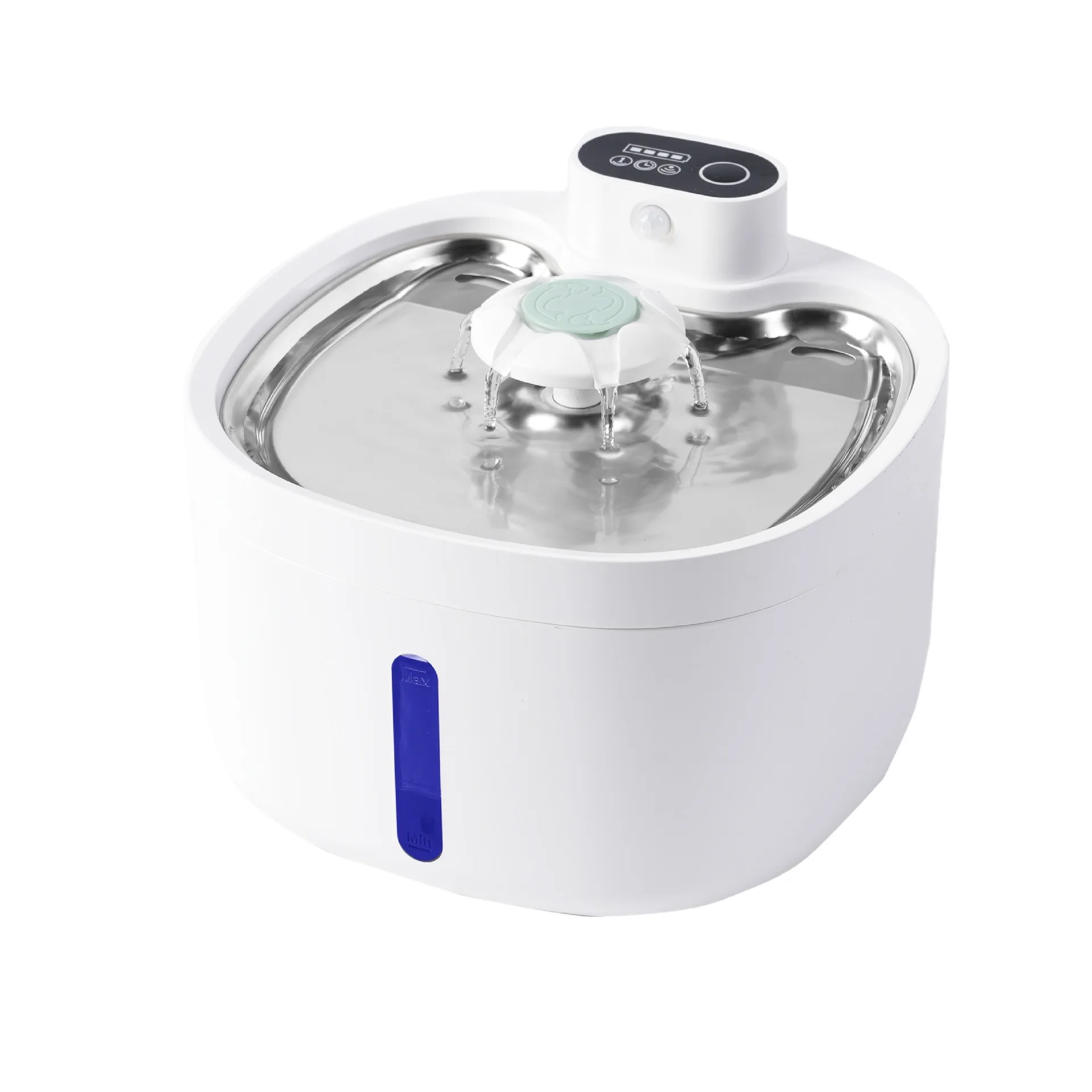 

87oz/2.6L Stainless Steel Intelligent Sensing Pet Water Fountain Automatic Smart Pet Water Dispenser Pet Water Fountain