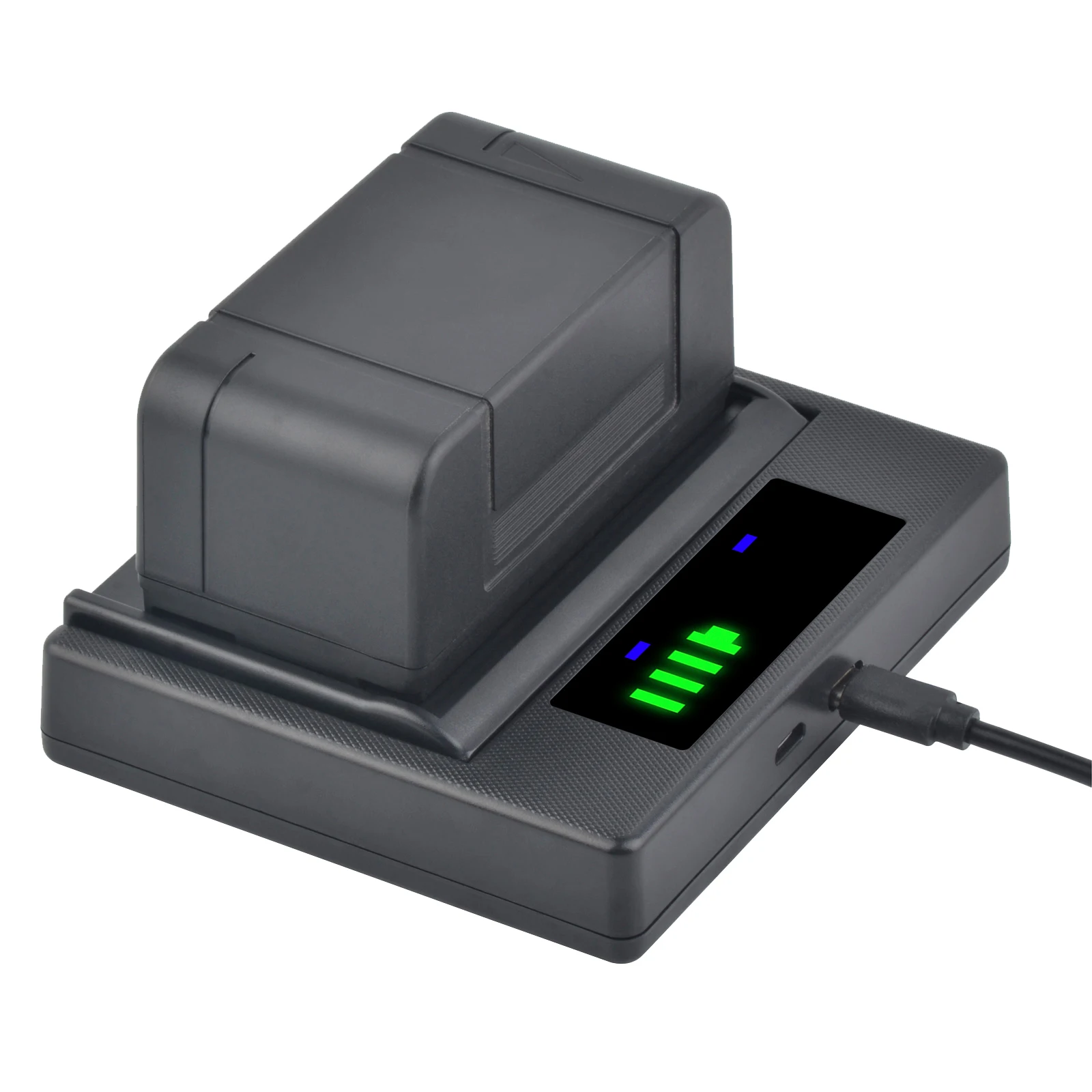 4000mAh NP-77H Replacement Ni-Mh Camera Battery+LED USB Dual Charger for Sony NP-66 NP-67 NP-68 NP-77 NP-98 NP-77H NP-55 - Image 3