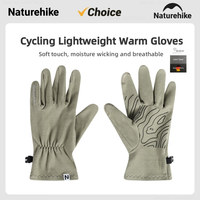 Naturehike Winter Warm Full Fingers Waterproof Cycling Gloves Outdoor Running Motorcycle Ski Touch Screen Fleece Thermal Gloves