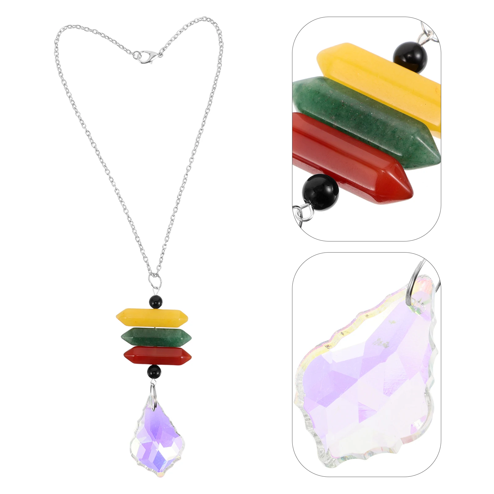 

Sun Catcher Hanging Decor Window Suncatcher Prism Ornament Bedroom Living Room Office Home Unique Handmade Natural Crystal