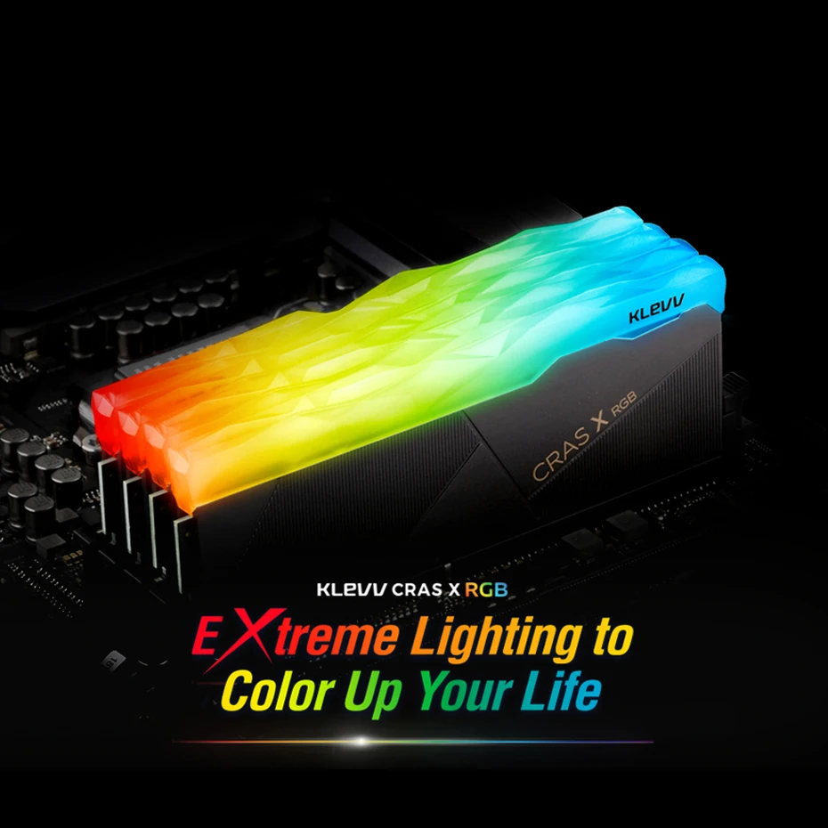 Imagem -03 - Cras Klevv x Rgb Ddr4 Gaming 8gb 16 Mhz 3200 gb 3600mhz de Memória Hynix Chips de 288 Pinos Dimm Overclocking Memória Ram Dual Channel