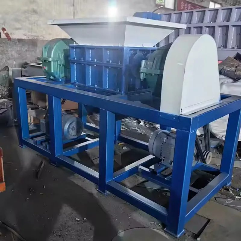 Multifunctional Metal Waste Plastic Crusher Large Garbage Double Shaft Shredder Heavy Duty