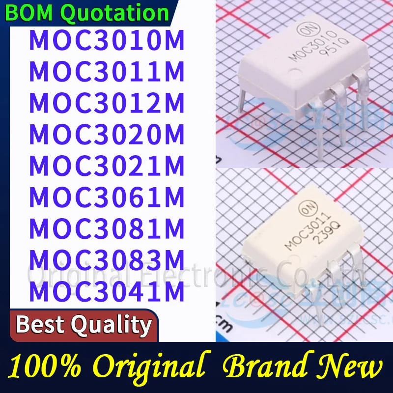 5pcs/lot MOC3010M MOC3011M MOC3012M MOC3020M MOC3021M MOC3061M MOC3081M MOC3083M MOC3041M In stock Original High quality
