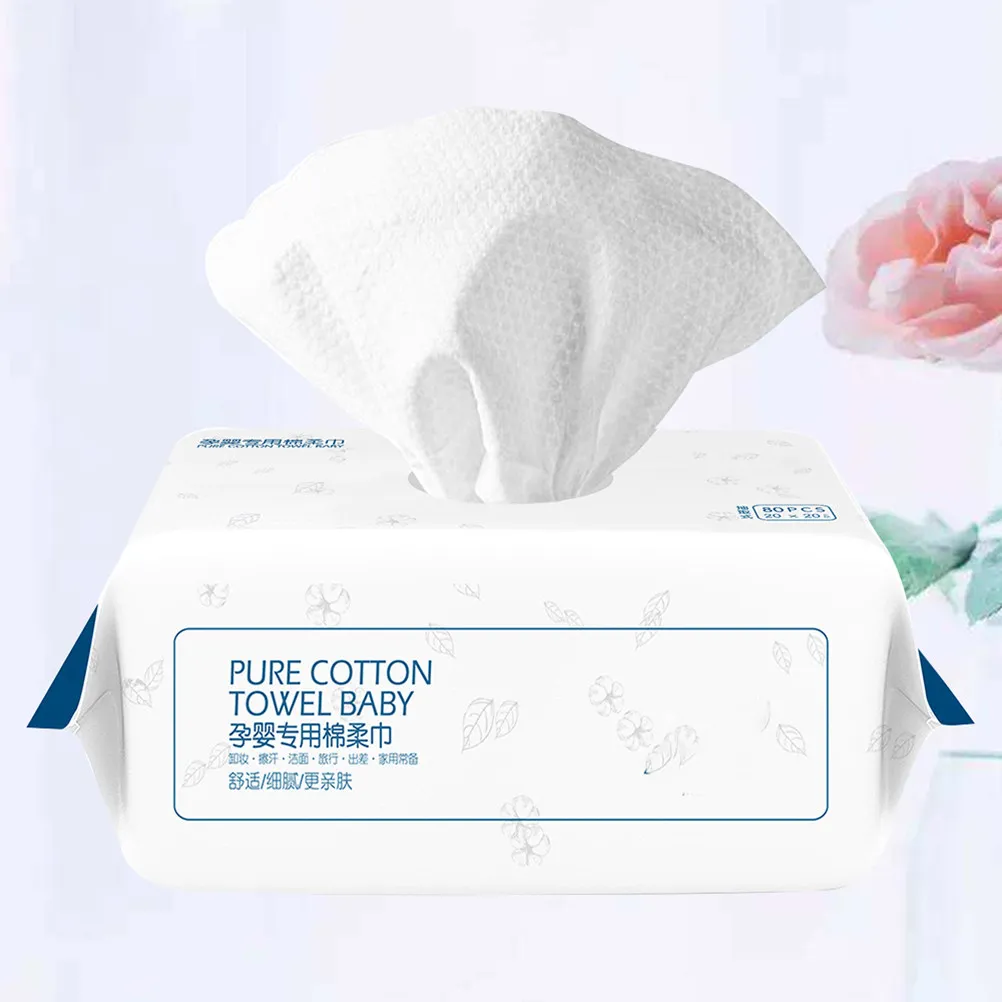 

80 шт. белых одноразовых салфеток для лица, мягкие портативные полотенца для снятия макияжа и очищения кожи, дорожные салфетки для лица