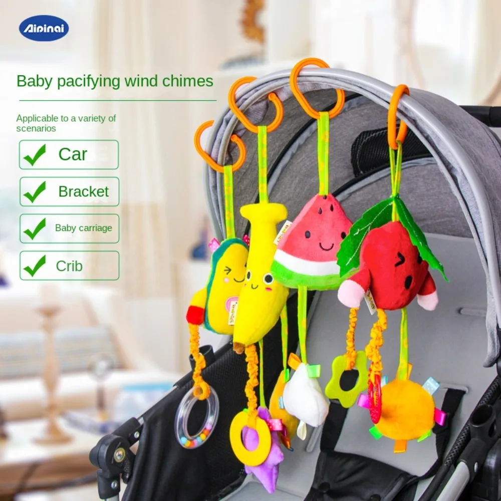 

Fruit Baby Stroller Hanging Toy Soft PP Cotton Stroller Bed Hanging Toys Wear-resistant Plush Stuffed