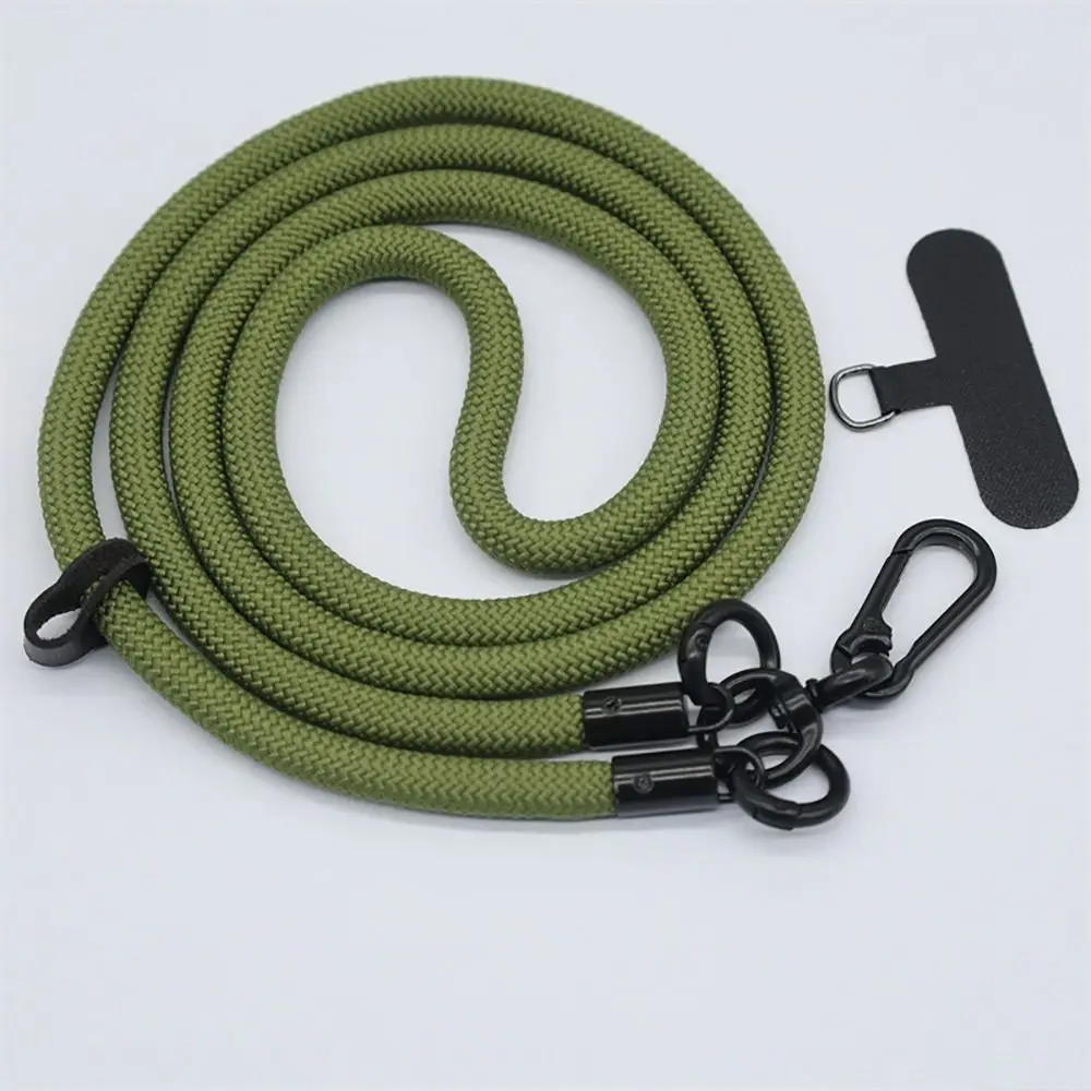 1Pcs Climbing Mobile Phone Lanyard Rotatable Clasp 120cm Long Crossbody Phone Strap Adjustable Safety Rope Neck Band Cord Chain