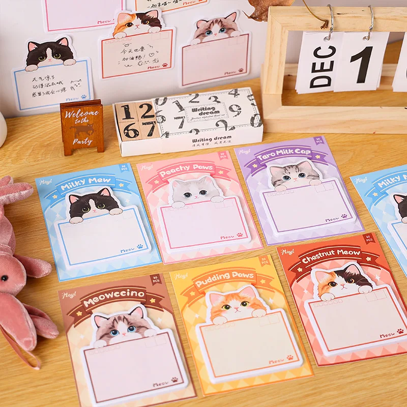 Kawai Cute Stationery Cute Kitten Notes Fun N Time Stickers 