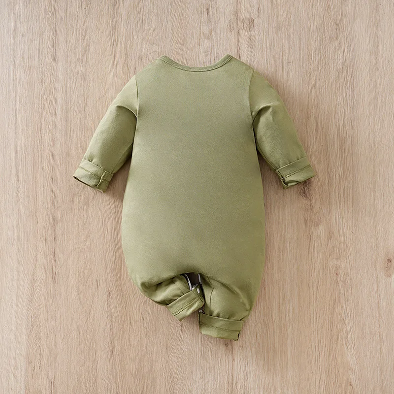 Baby Jumpsuit With Long Sleeves For Spring And Autumn Casual Wear Baby Breathable And Comfortable Crawling Clothes