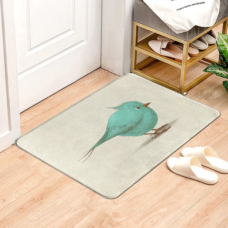 House entrance carpet Home door mat Cats and Magpies Room Bath mat Foot bathroom non-slip Kitchen water absorption rugs