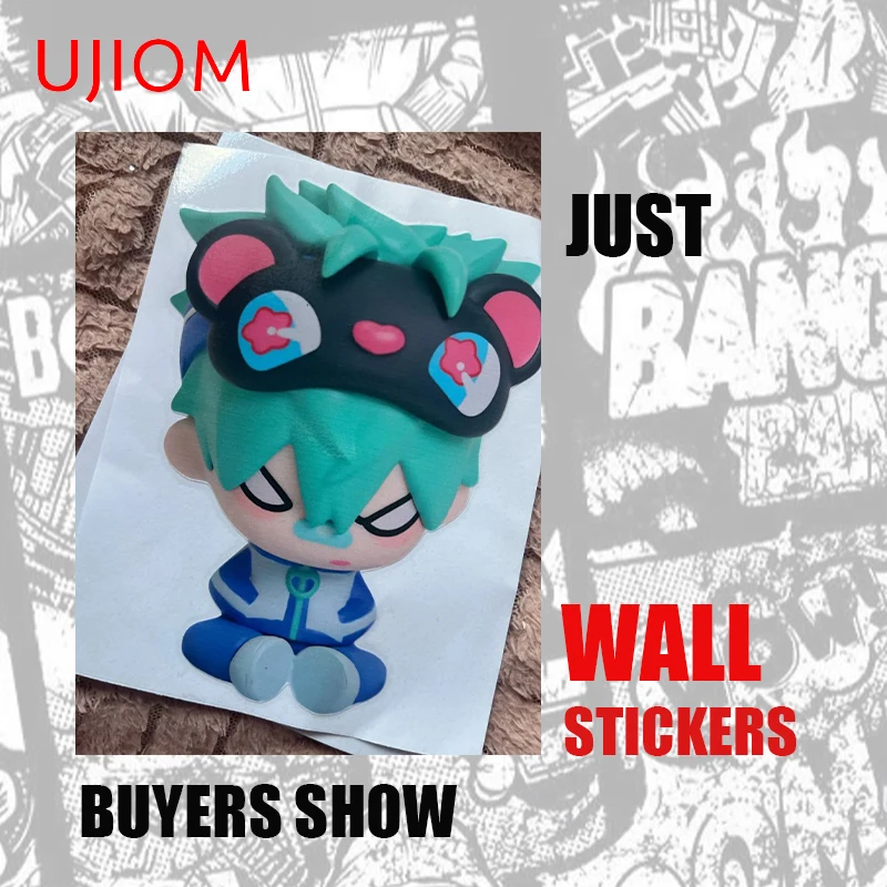 UJIOM Wall Sticker for Alien Stage Realistic Doll Funny Decor Delicate Fashionable Adhesive Decals Attractive Wallpapers