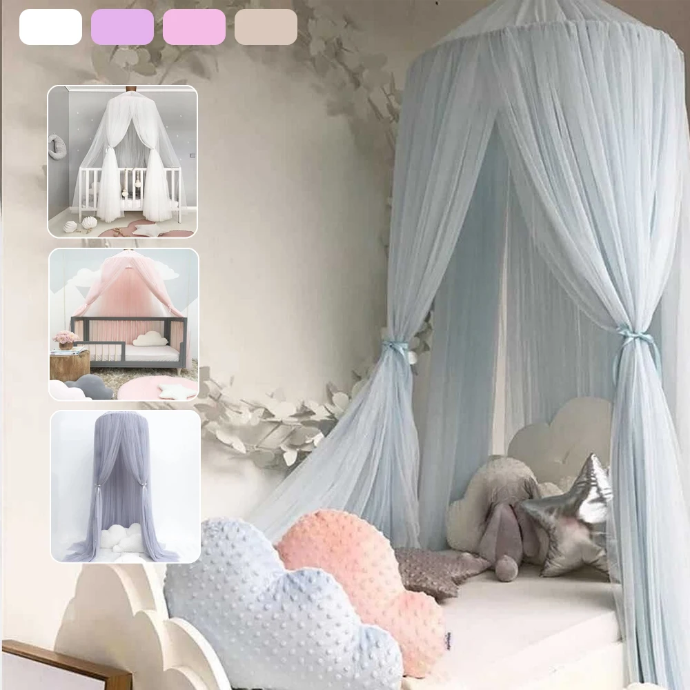 

Baby Canopy Bed Curtain Mosquito Net Hanging Tent Room Decoration 7-layer Mesh Bed Curtain Prevent Insect Breathable Mosquiteros