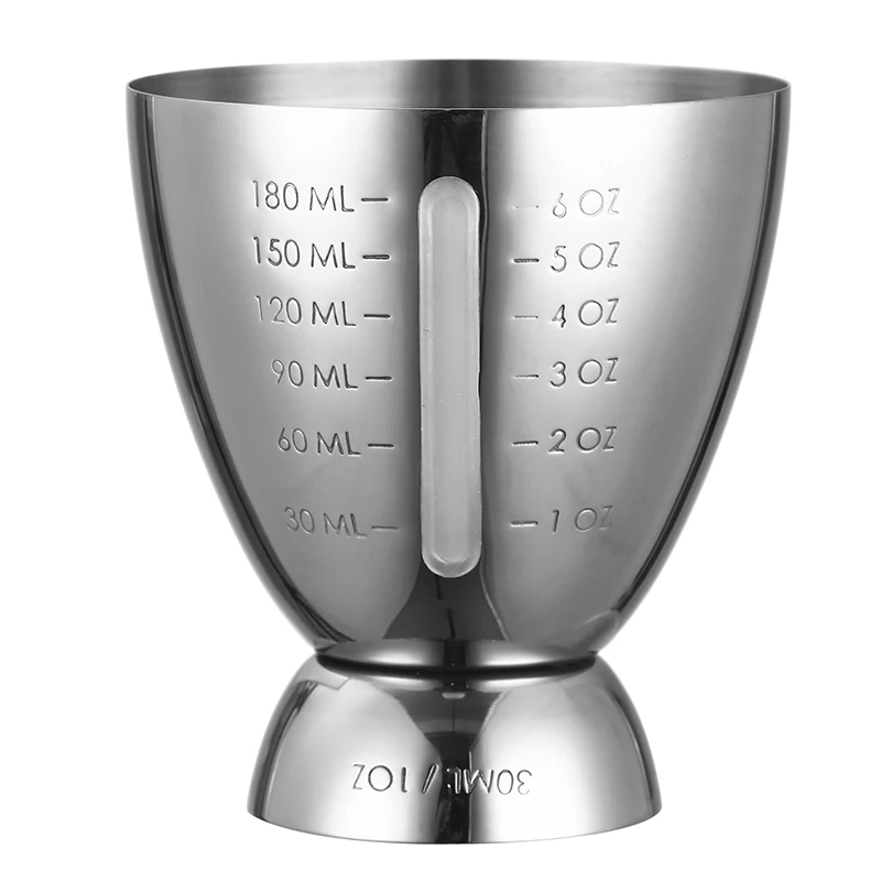 Bar Cocktail Jigger Measured Double 1-6 oz Measuring Jiggers, Stainless Steel