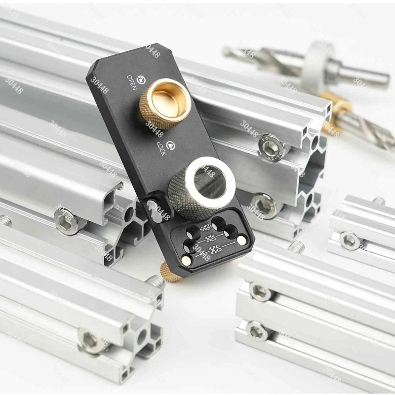 Aluminum Profile Drilling Auxiliary New Arrival203040 Aluminum Row Profile Diy Woodworking Furniture Countersunk Head