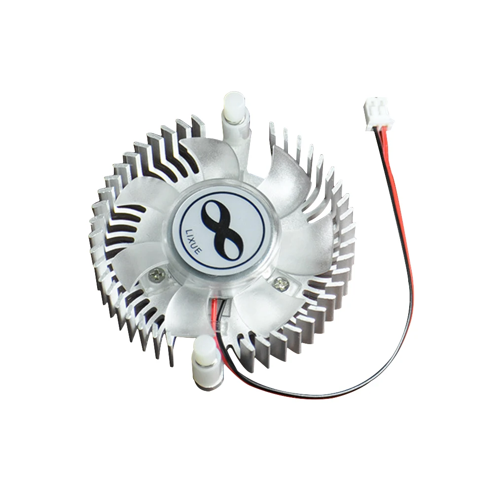 Aluminum Heatsink With DC12V Cooling Fan XH2.0 Interface 4300RPM For High Power LED Light CPU Graphics Card