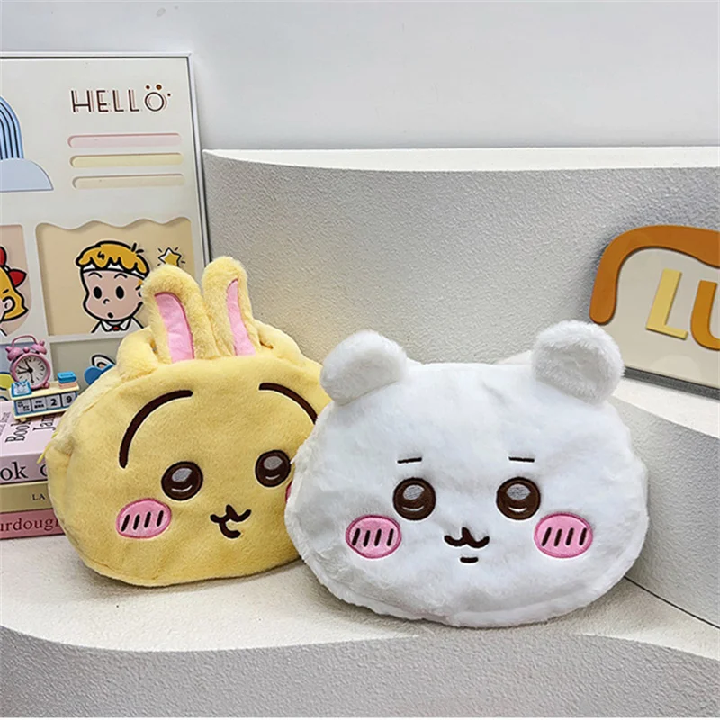 Kawaii Chiikawa Hachiware Usagi Plush Handbag Anime Cute Cartoon Soft Large Capacity Storage Bag Birthday Gift Girl Wholesale