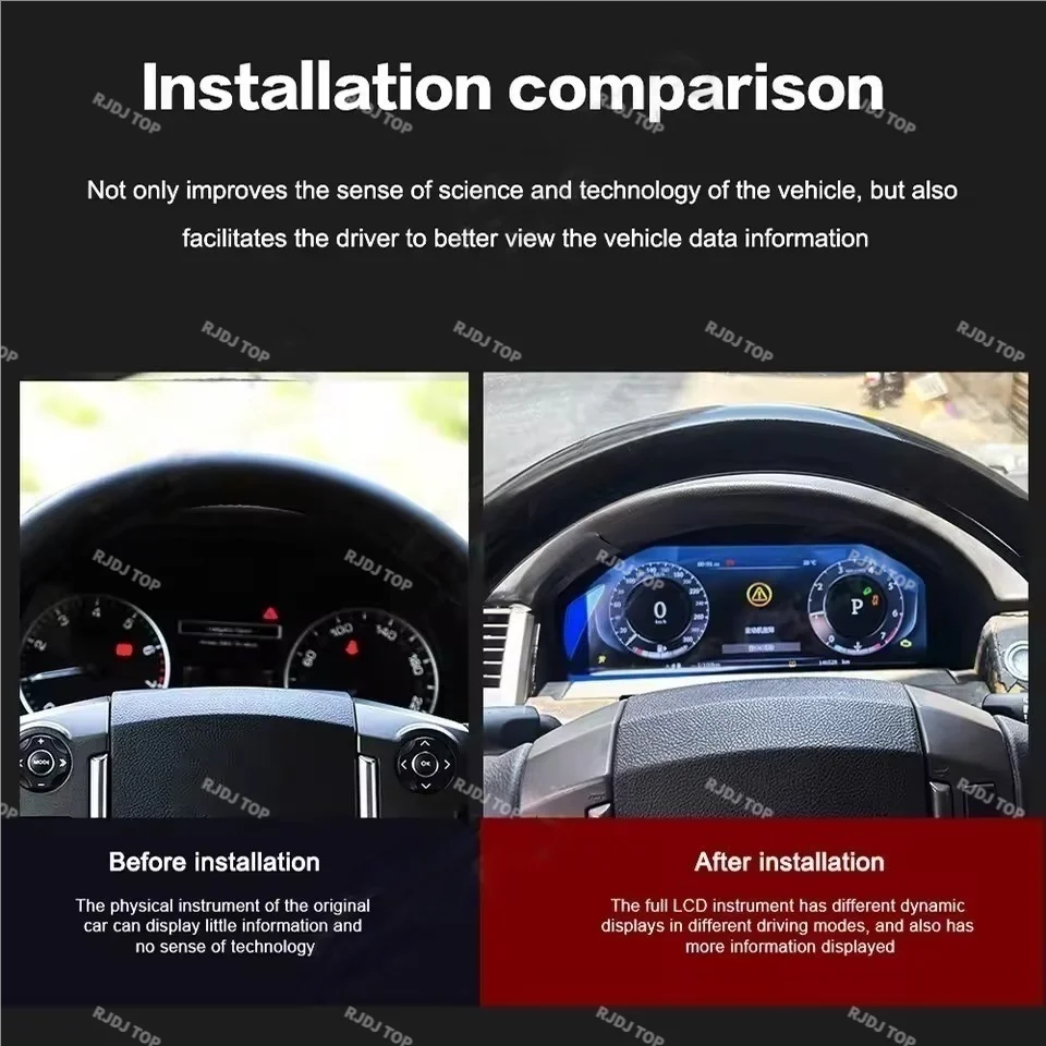 

For Land Rover Range Rover Sport L320 2005-2009 & Discovery 3 2004-2009 Digital Cluster LCD Dashboard Cockpit Virtual Instrument