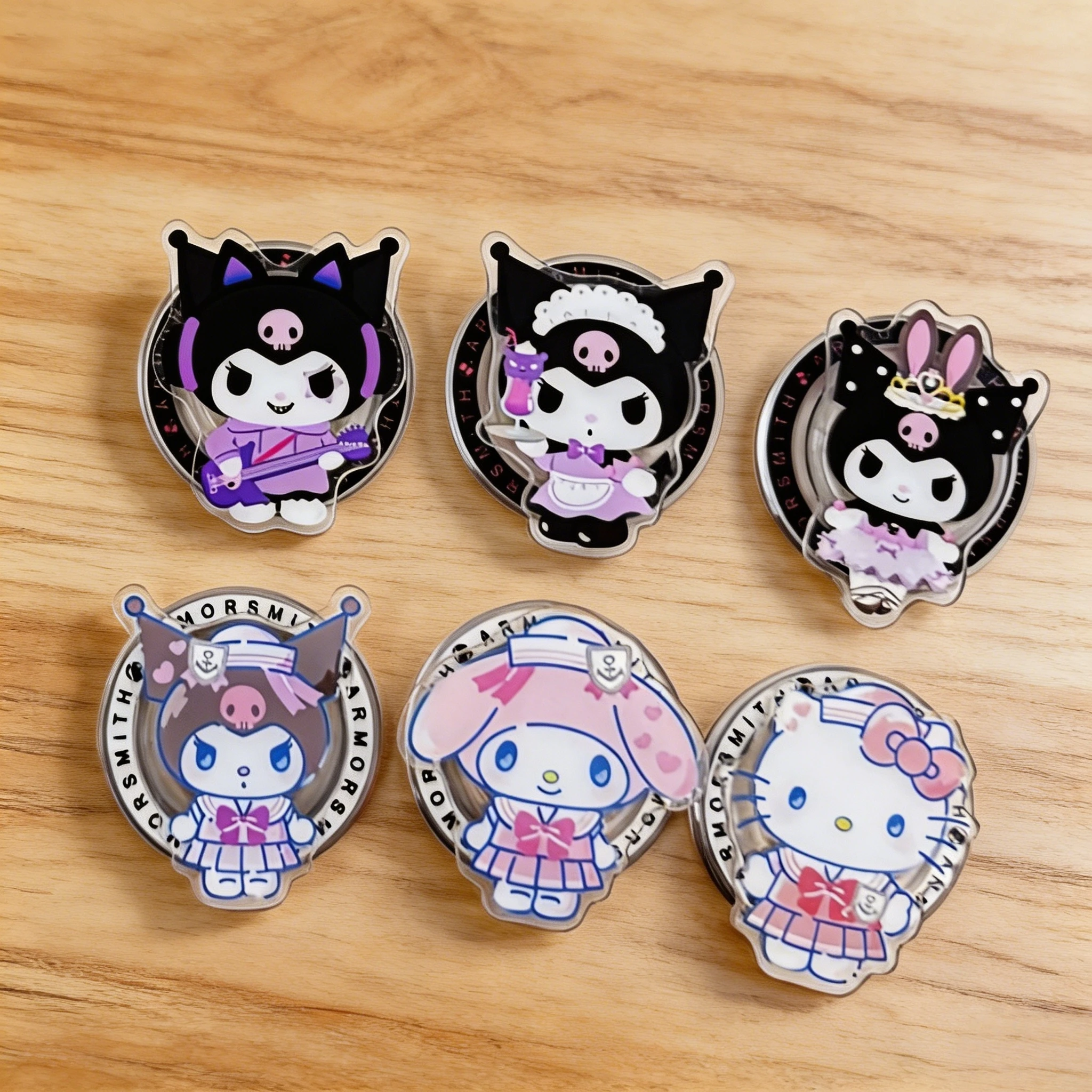 

Gothic&Sweet Styles Kuromi x MyMelody x HelloKitty Magnetic Phone Stand For IPhone&Samsung&Magnetic Phone Case Detachable Gifts