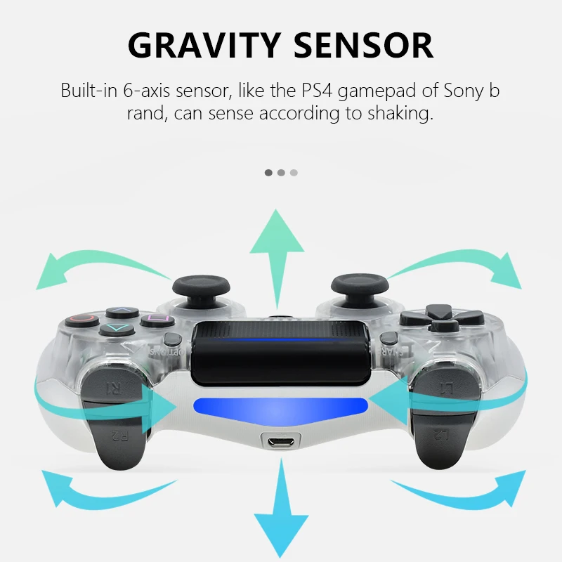 6-осевой контроллер PS4, геймпад с двойной вибрацией для PS4/Pro/Slim/control PS3, контроллеры Bluetooth PS4, беспроводной джойстик PS4