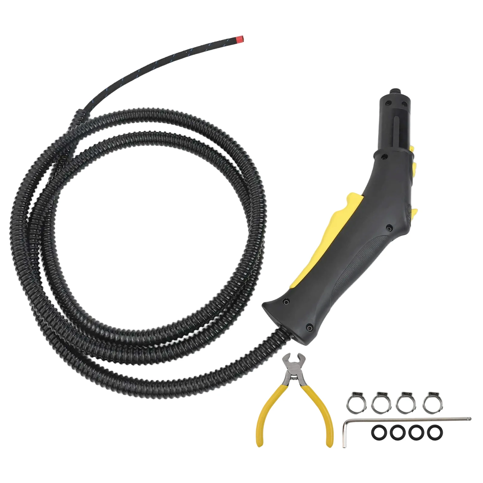 Image of Dampfreiniger-Schlauch mit Steuergriff für Karcher SC1 SC2 SC3 SC4 2500 Ersatzteil 4.322-048.3 Grau
