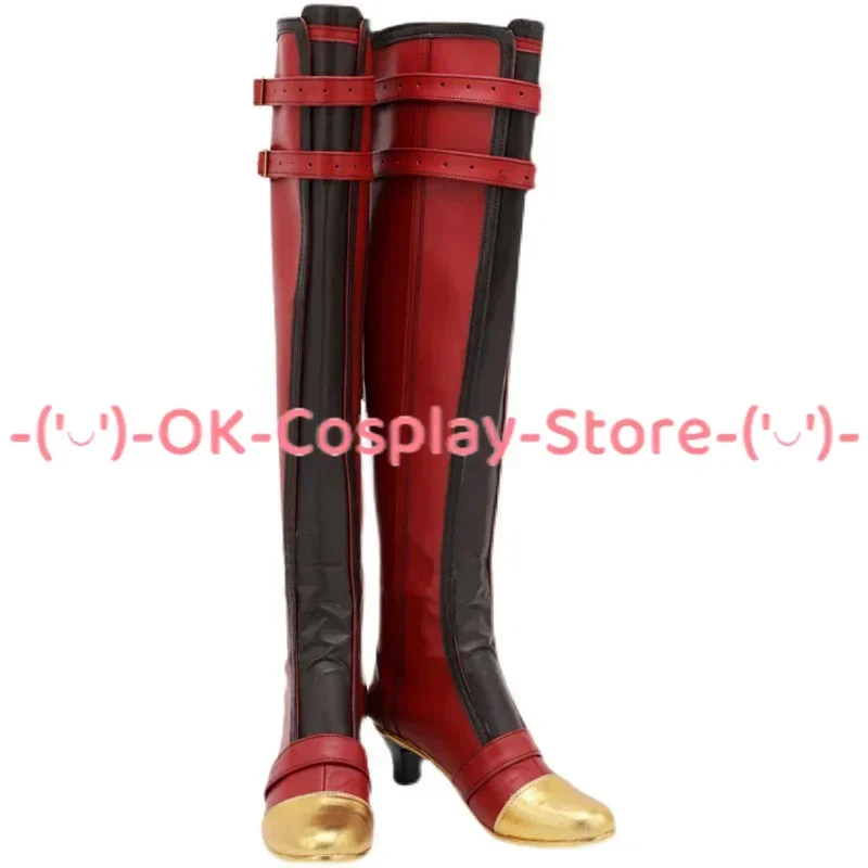 Kage hira mika cosplay schuhe spiel ensemble stars valkyrie cosplay requisiten pu lederschuhe halloween karneval boots custom gemacht