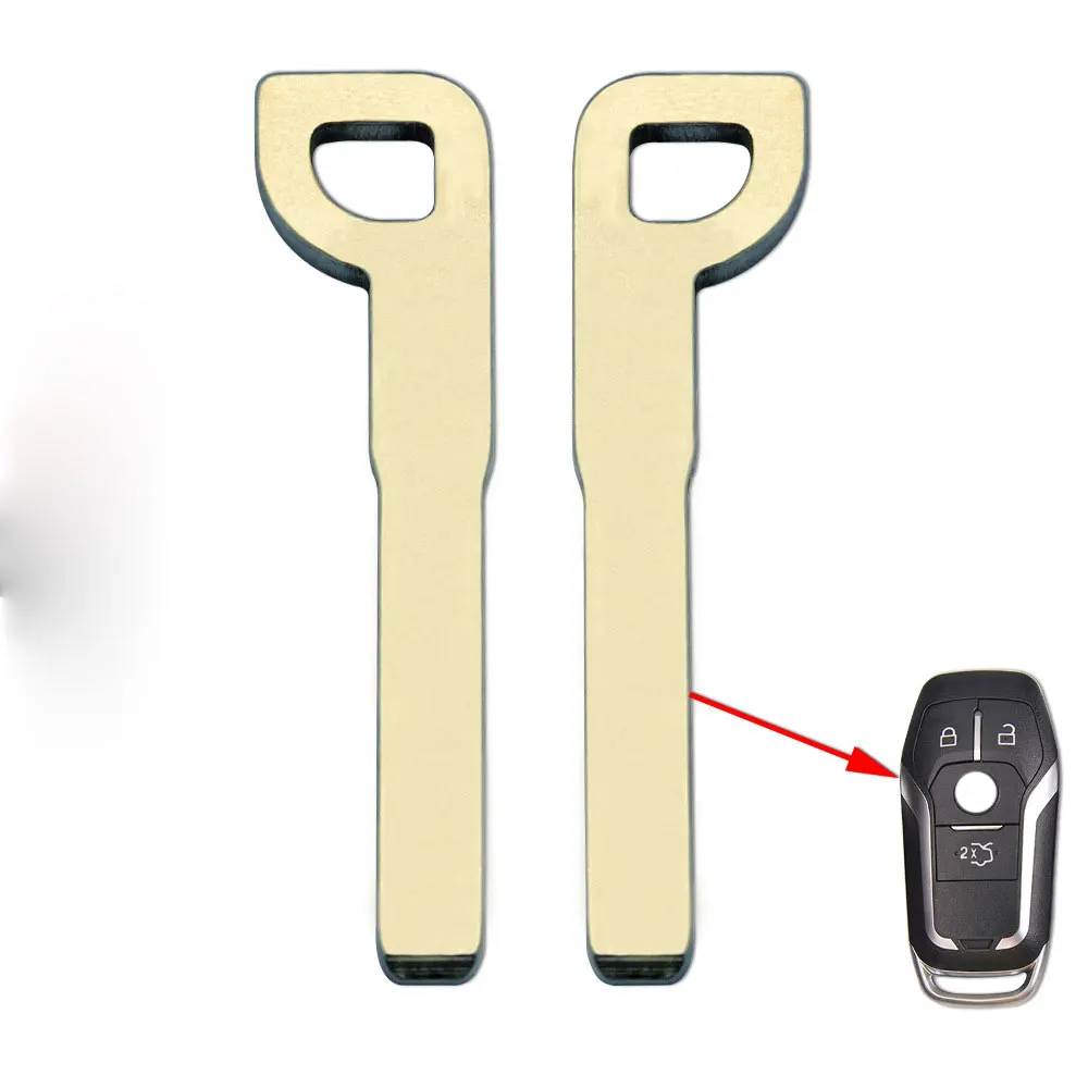 10pcs Key Blank for Ford Mustang Edge Explorer F-150 Fusion Mondeo Kuka for Lincoln MKC MKZ Remote Key Uncut Blade Replacement