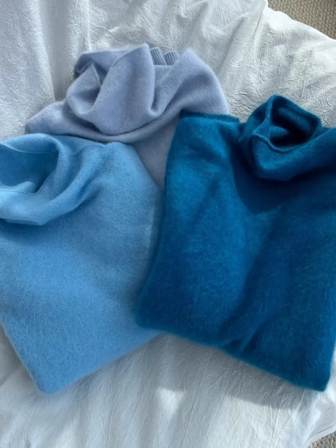 Women's High Collar Royal Blue Knitted Sweater Thick Winter Fashion Outerwear Inner Match Super Beautiful Casual Style