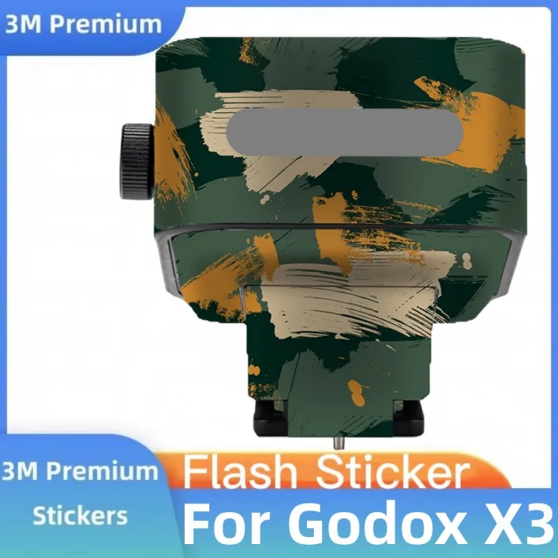 Adesivo personalizado para Godox X3, pele decalque, flash sem fio, gatilho, envoltório de vinil, anti-risco, película protetora, revestimento protetor