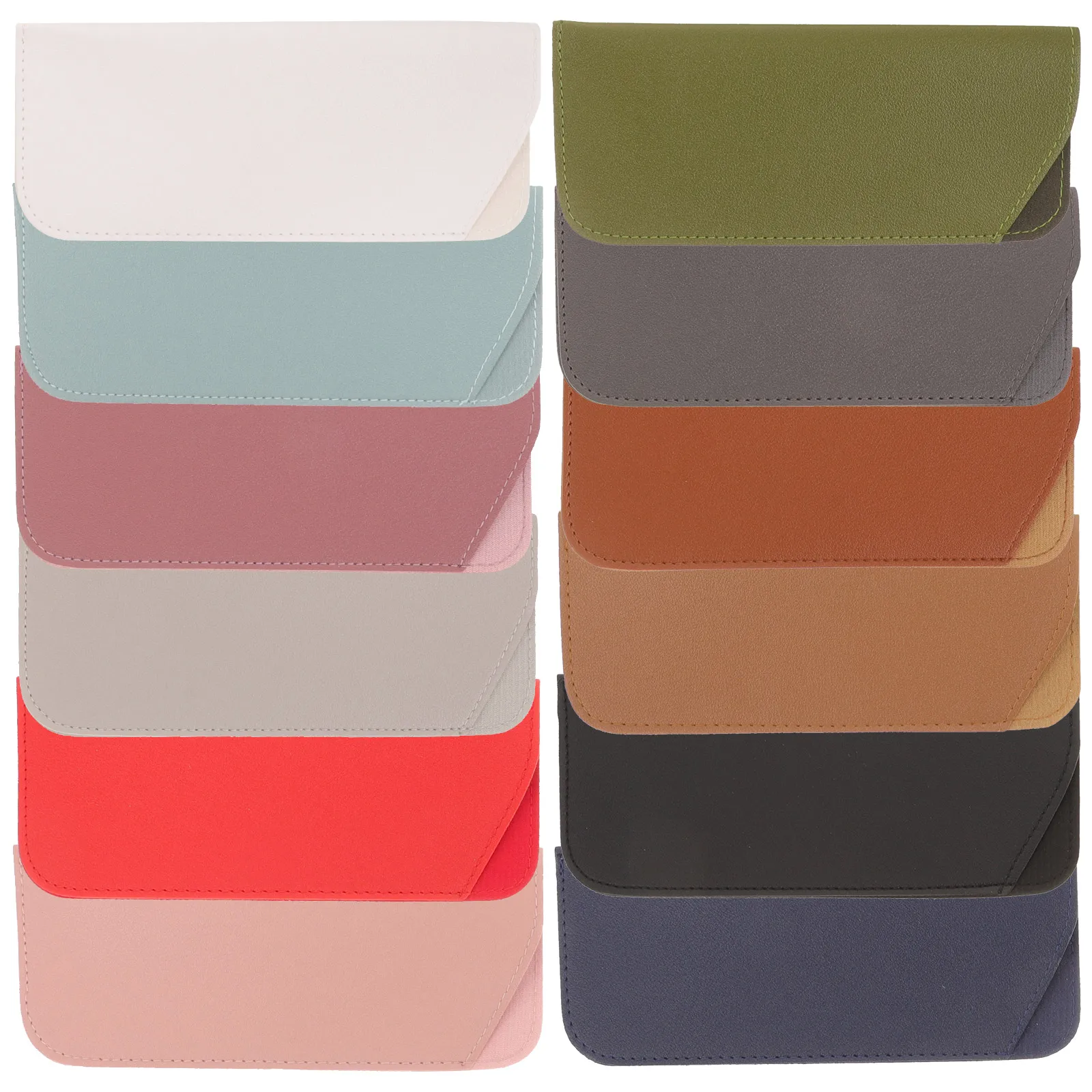 

12 Pcs Eyewear Storage Portable Pu Sunglasses Storage Bag Sunglasses Travel Reading Lightweight Box