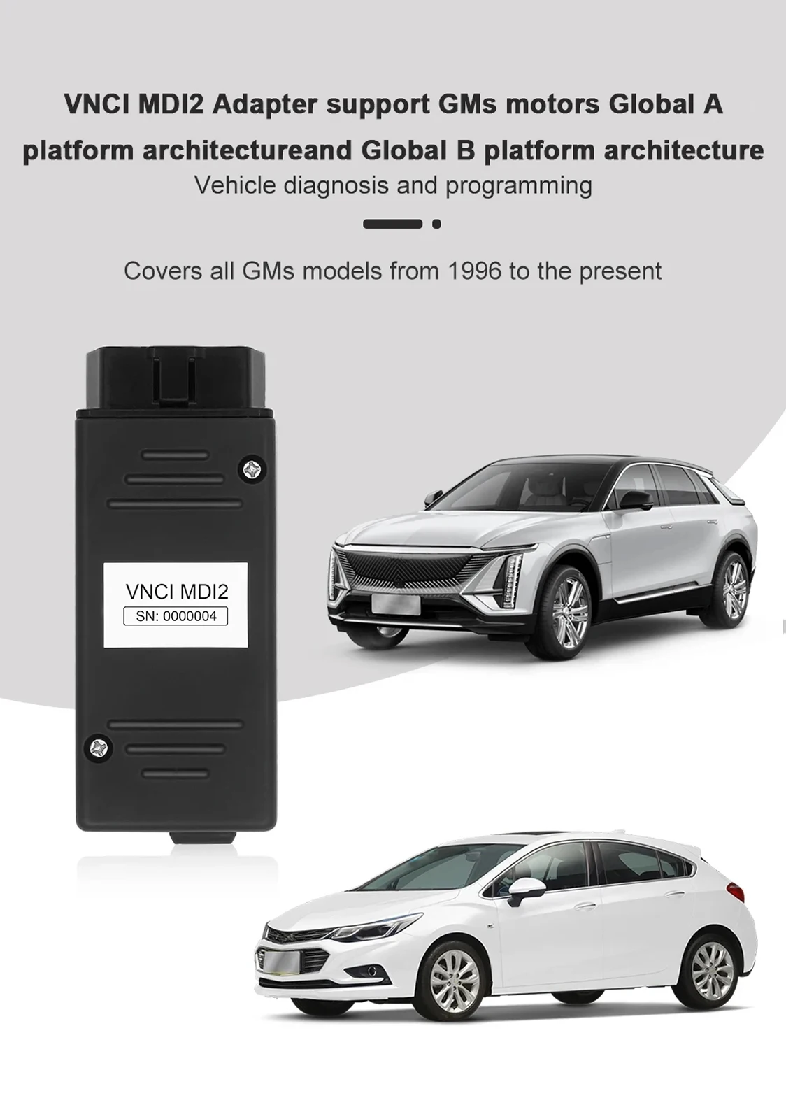 VNCI MDI2 für GM ab 1996 OBD2-Schnittstellen-Scan-Tool unterstützt CANFD DoIP für GMC/Chevrolet/Buick/Cadillac/Opel Diagnose-Scanner – Detail 5