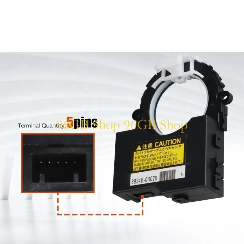 96GB Steering 8924B-0R020 8924B-48010 Steering Repair Part with Plastic Housing, Black Body, Single Service Unit for Workshop