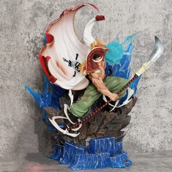 38CM Anime One Piece Whitebeard Pirates Edward Newgate Battle Ver. GK PVC Action Figure Statue Collection Model Kids Toys Doll