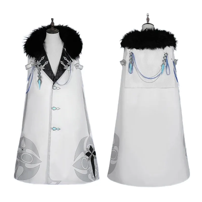 

Columbina Cosplay Game Genshin Impact Fatui Harbinger Cosplay Costume Halloween Party Doctor Arlecchino Captain Cloak Christmas