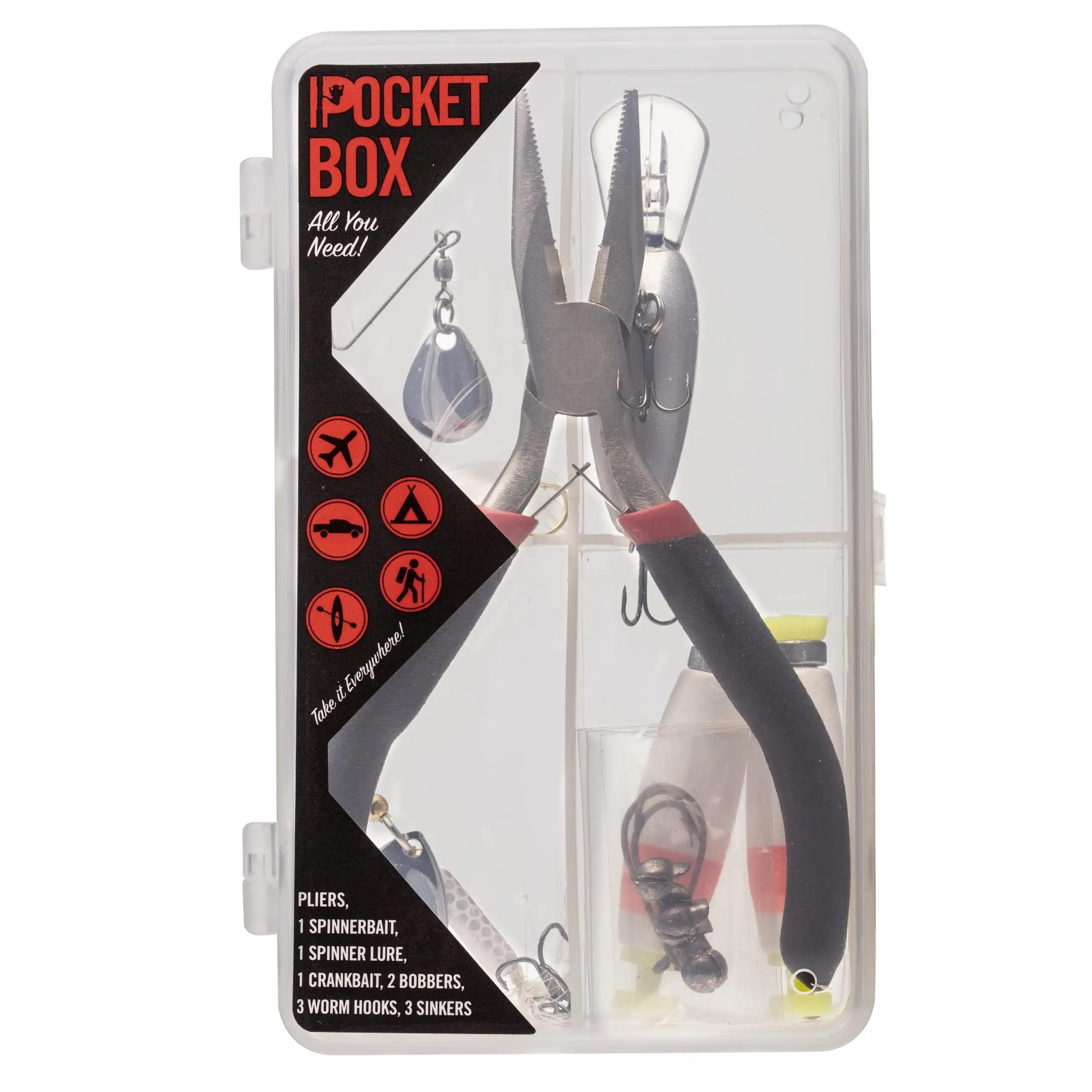 

Fully Loaded Pocket Box, Fishing Terminal Tackle Box Plastic