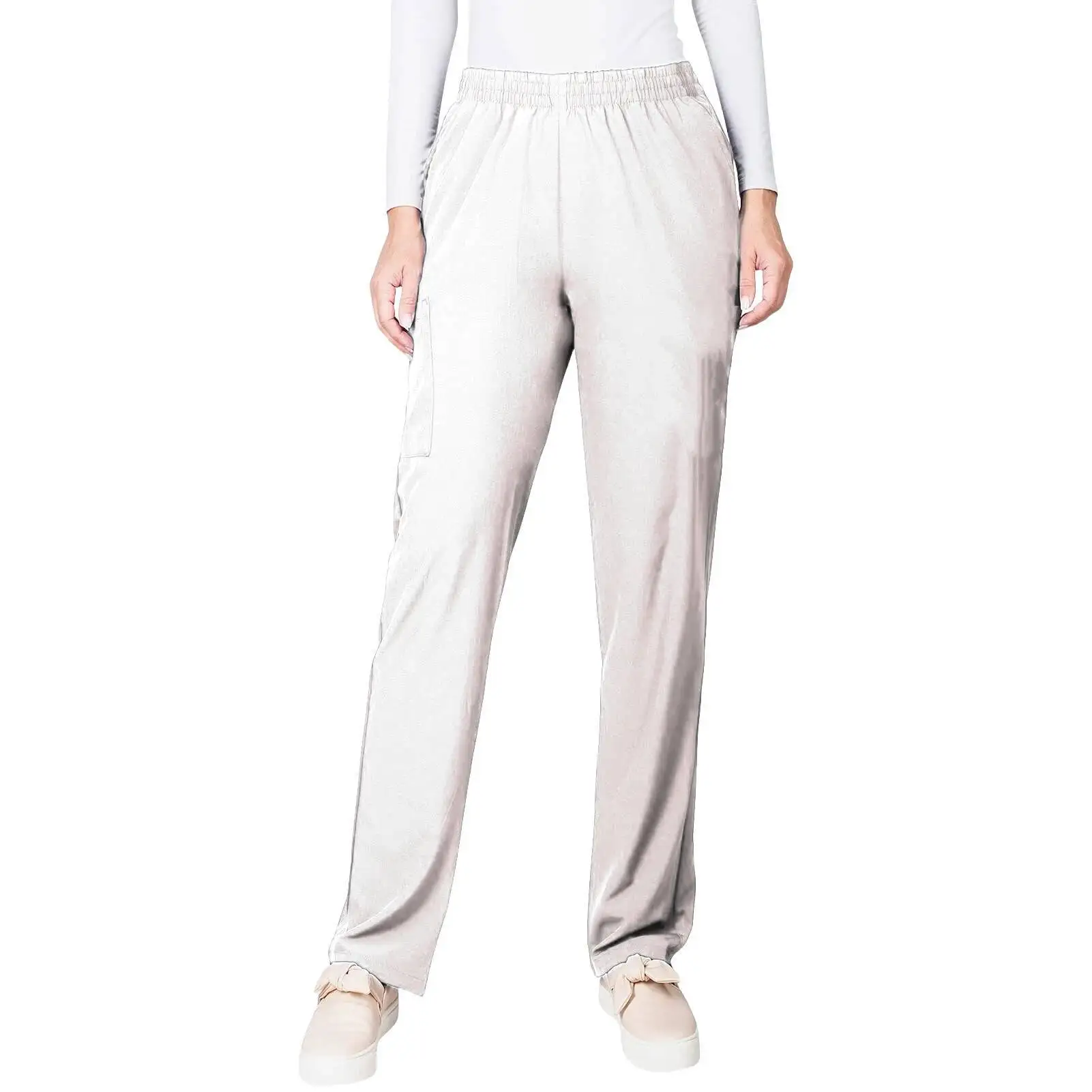 Pantalon d'infirmière ample pour femmes, pour toutes les saisons, travail médical, rose, bleu, médecin, blanc, grande taille, bas élastique