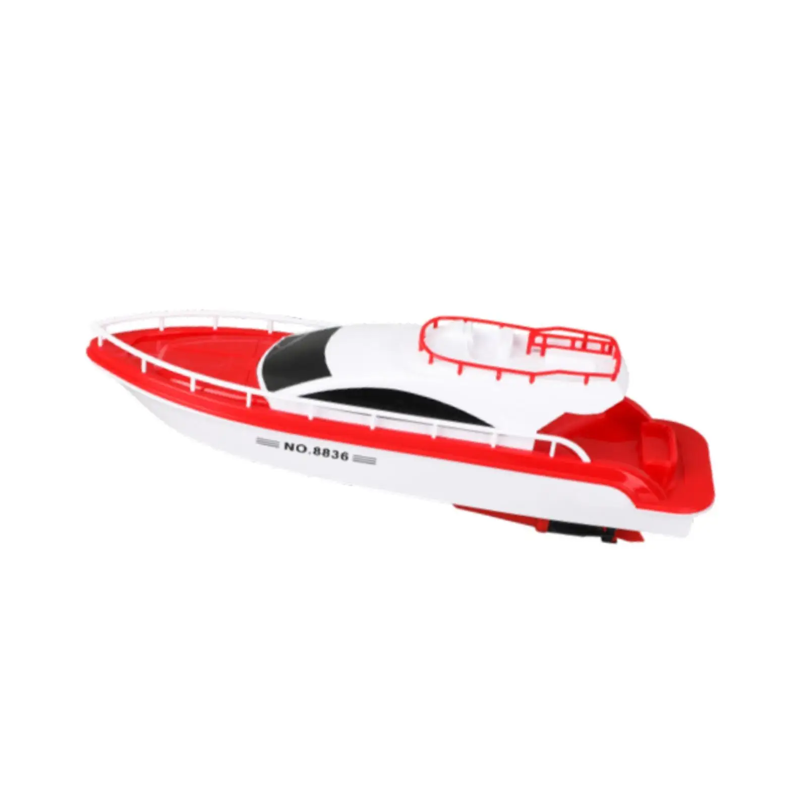 لعبة القارب السريع الكهربائية لعبة الماء لعبة قارب الحمام للأطفال الأولاد والبنات باللون الأبيض