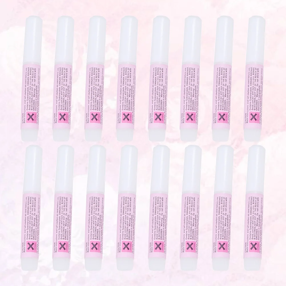 50pcs 2g Professional Nail Glue Mini Beauty Nail Glue Nail Tips Glue Manicure Glue for Shop Home Salon (Pink)