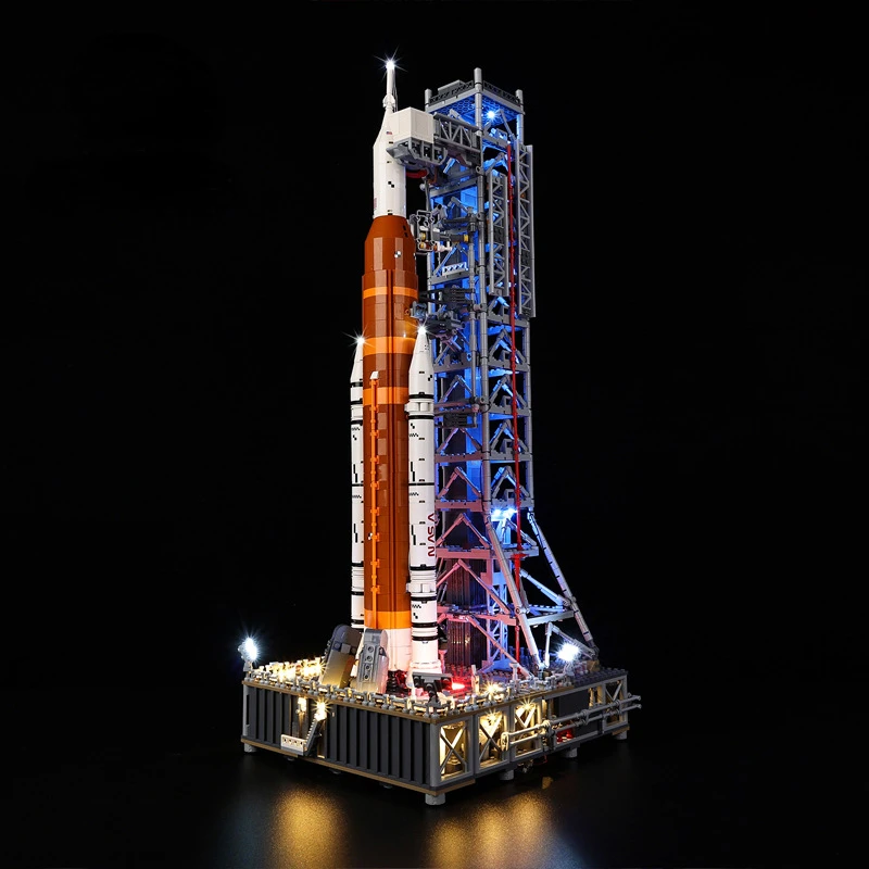 No Building Blocks Lamp Lighting for NASA Artemis Space Launch System 10341 DIY Toys Gift Only Lighting Set