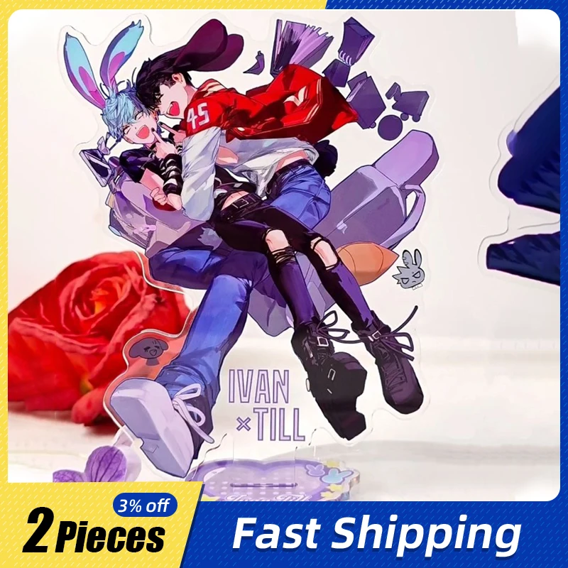 

10cm/3.93in Anime Creativity Stage Figures Peripherals Standing Plates Collectible Acrylic Ornaments Toys Gifts Desk Decorations