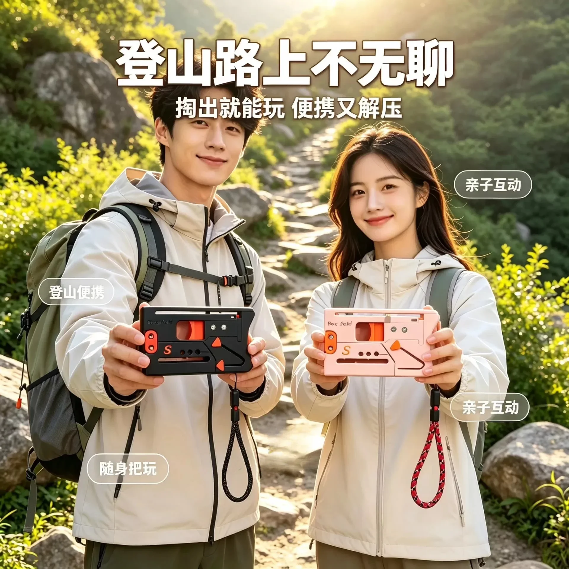 New enhanced version quick pack rubber band magic box card folding large magazine pocket life card outdoor