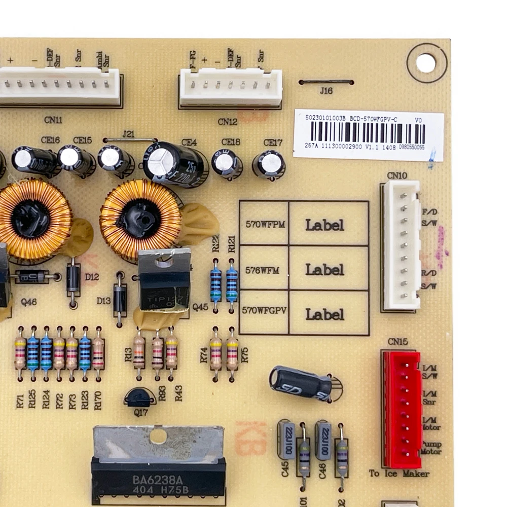 Nový pro midea chladnička ovládání deska BCD-570WFGPV-C obvodový PCB 50230101003B ledničku základní deska mrazák součástky