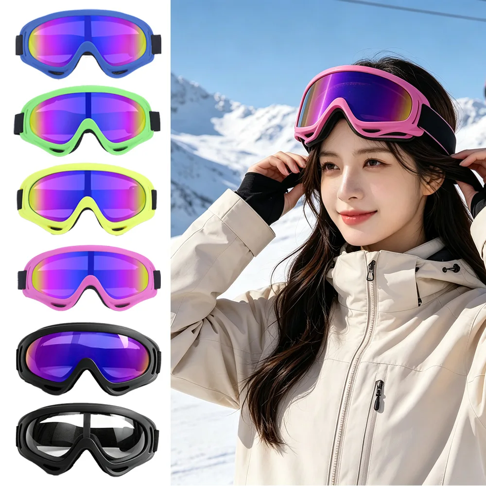Myopia-Friendly Ski Goggles For Resort Skiing Snowboarding ATV Off-Road Tactical Training For Men Women Ventilated Sponge