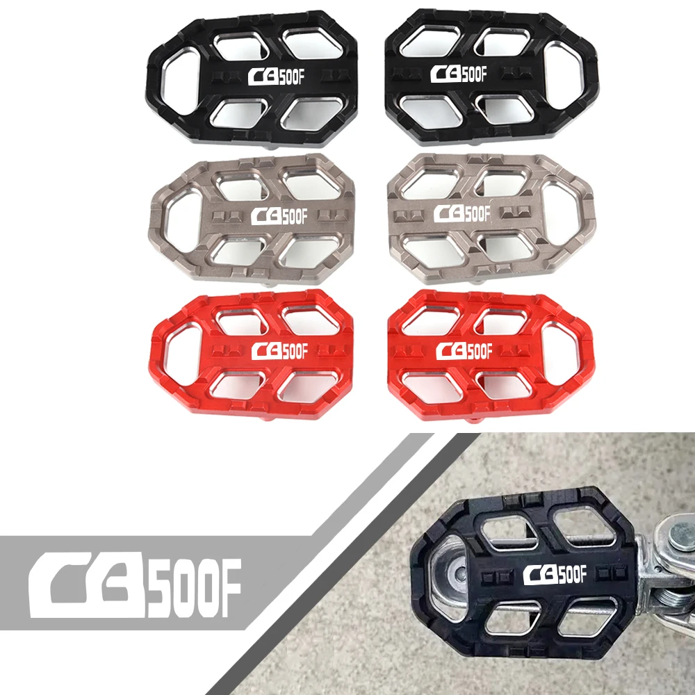 

FootRest Footpegs Foot Pegs Pedals Accessories For HONDA CB500F CB 500 F 500F CB500 2013 2018 2017 2016 Motorcycle CNC Aluminum