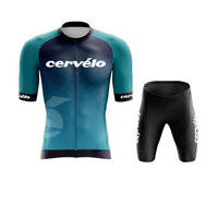 Cervelo cycling jersey bike riding suit, men's short sleeves, breathable bike clothing, mountain bike uniform