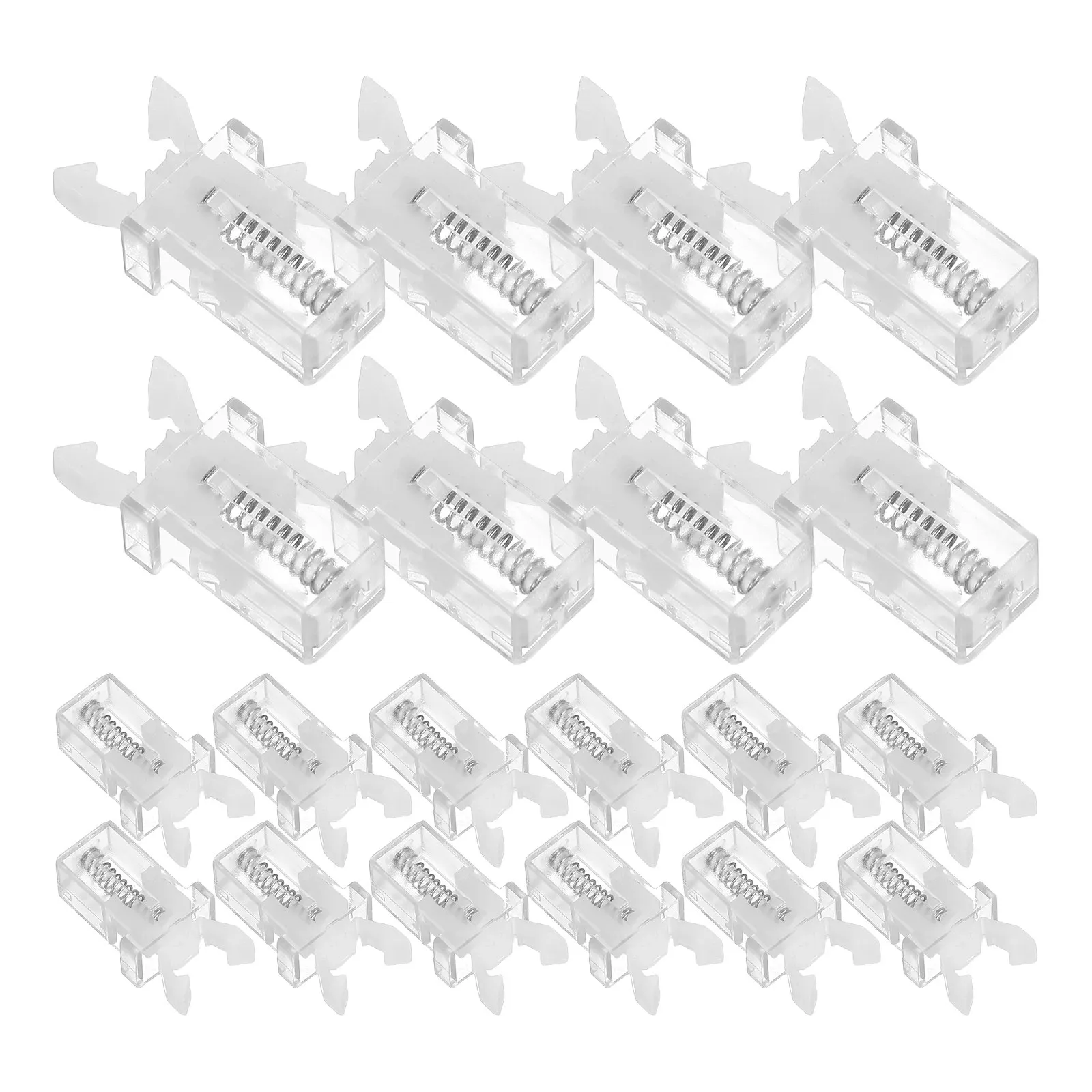 20Pcs Press Lock Spring Latch Self-Locking Buckle Lightweight Compact for Glasses Case Trash Bin Door Lock Trash Can Lid