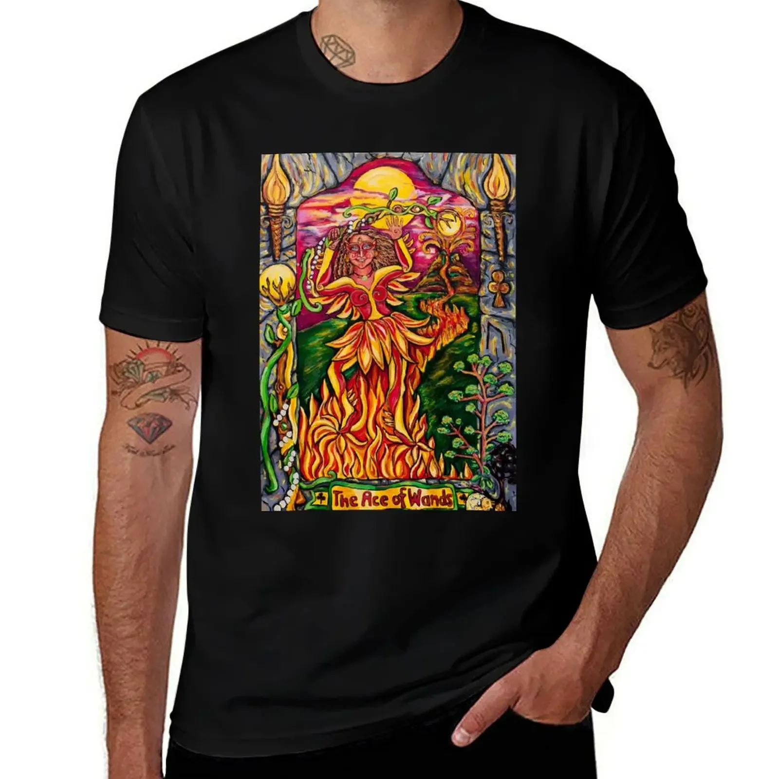 

Ace of Wands T-Shirt vintage graphic tee graphic shirts tshirts for men