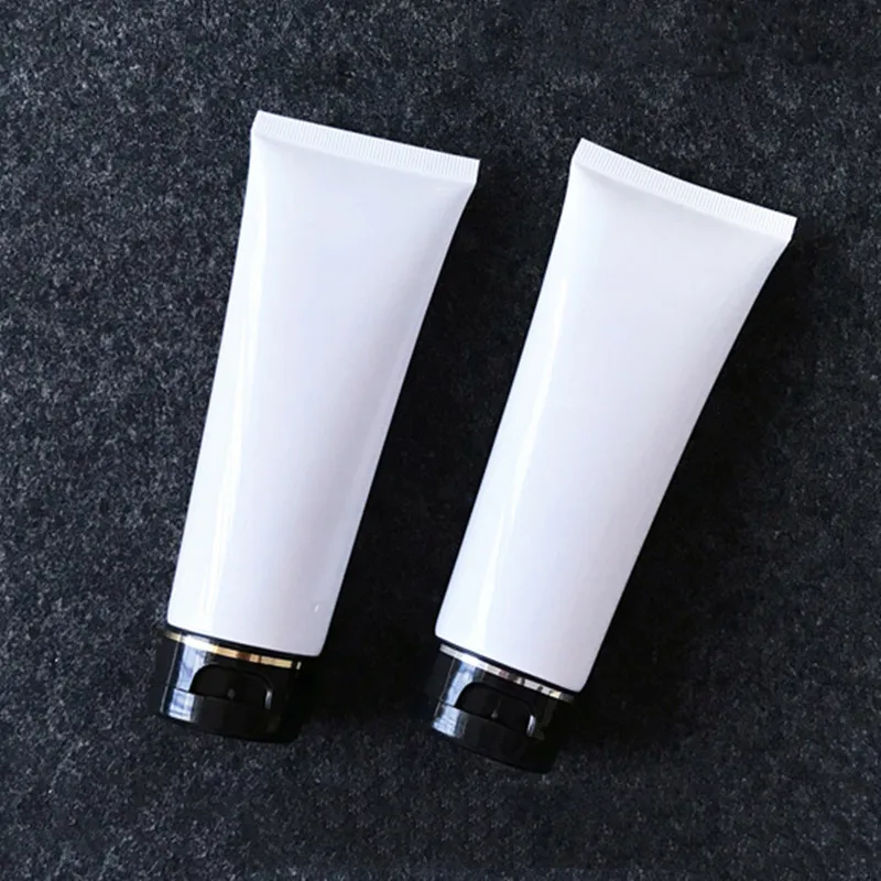 10-100pcs 100ml White Plastic Soft Tube Empty Liquid Cream Storage Bottle Gel Lotion Cosmetic Container Refillable