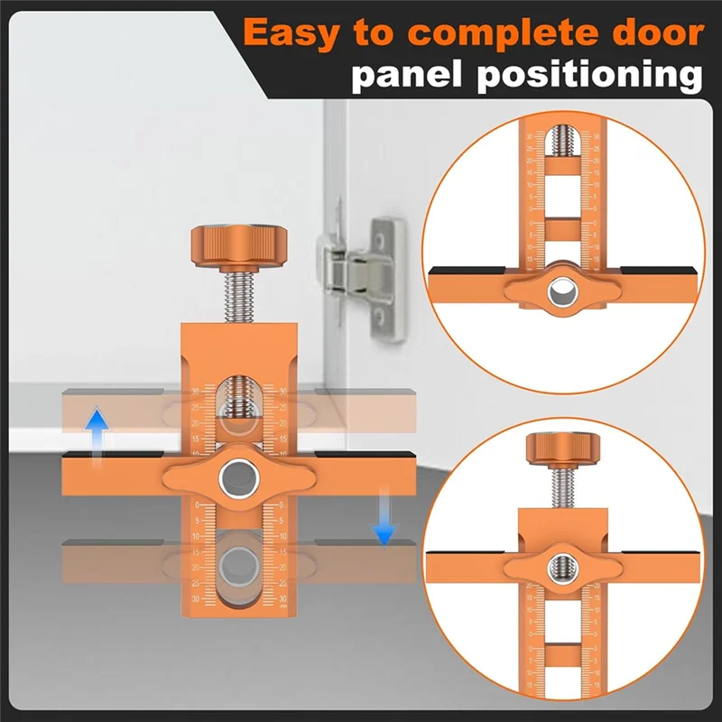 

【Flash-Deal!】Mounting Locator Jig For Cabinet Doors , Adjustable Positioner For Frameless Cabinet Installation , For Woodworking