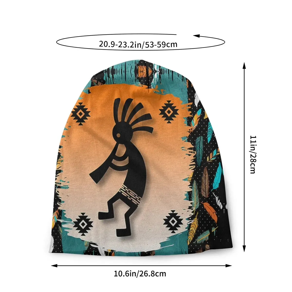 Kokopelli Tribal Symbol Thin Skullies Beanies Outdoor Caps For Men Women Ski Caps Bonnet Hats